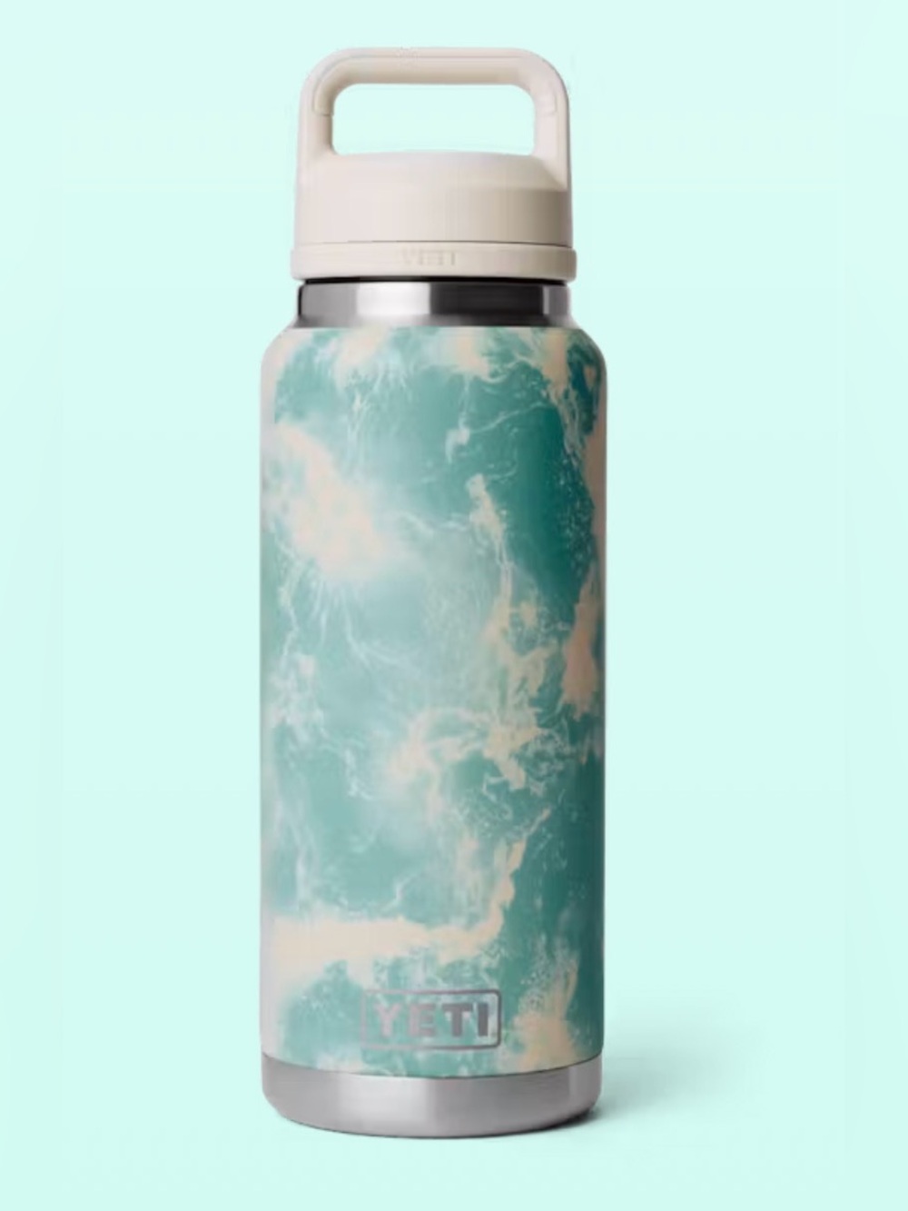 RAMBLER® 36 OZ WATER BOTTLE
WITH COLOR-MATCHED CHUG CAP. SEA VIEW. COLOR. NEW!
